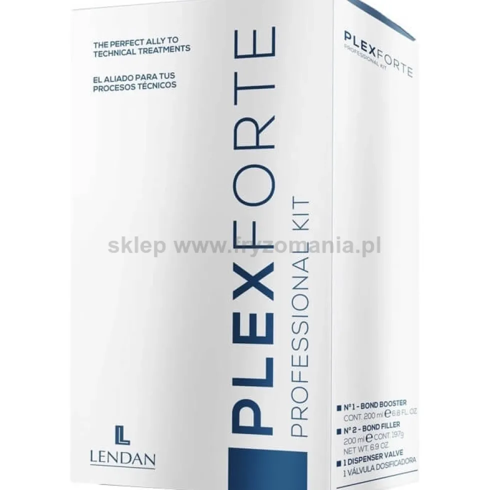Lendan PlexForte Zestaw No1 Booster + No2 Kuracja stabilizująca wiązania dwusiarczkowe włosów 2x200ml