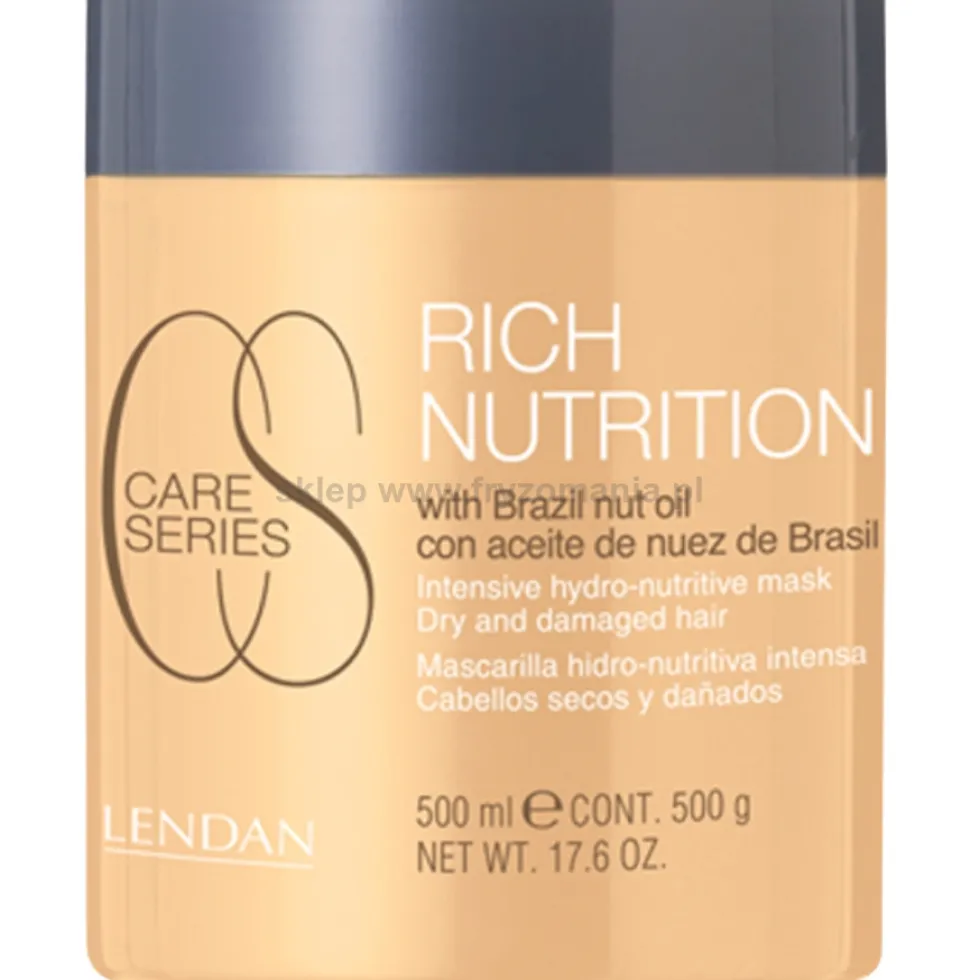 Lendan Rich Nutrition Maska do włosów suchych i zniszczonych 500ml