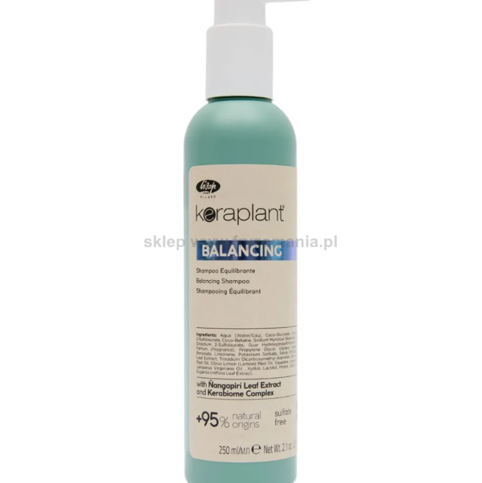 Lisap Keraplant Balancing szampon do przetłuszczającej się skóry głowy 250ml