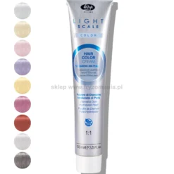 Lisap Light Scale Hair Color Cream Toner do włosów w kremie bez amoniaku z pyłem diamentowym i perłą 100ml