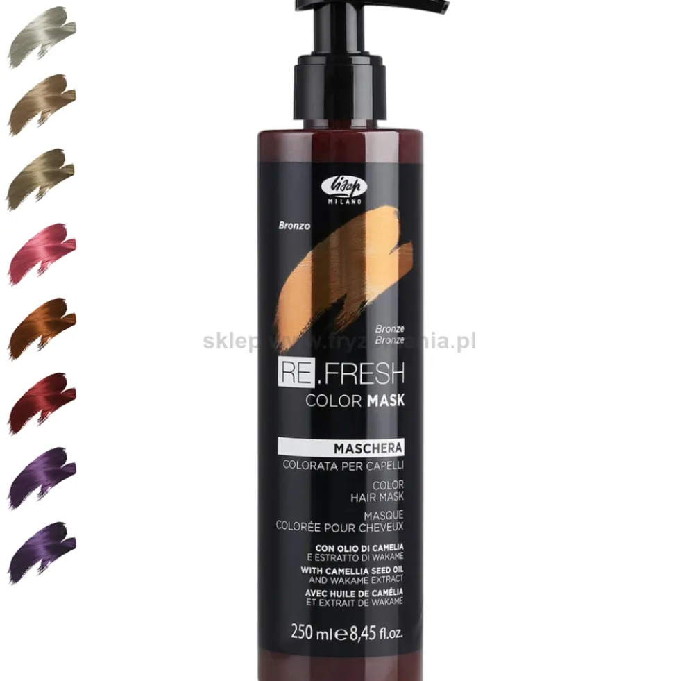 Lisap Re.Fresh Color Maska koloryzująca do włosów, różne kolory 250ml