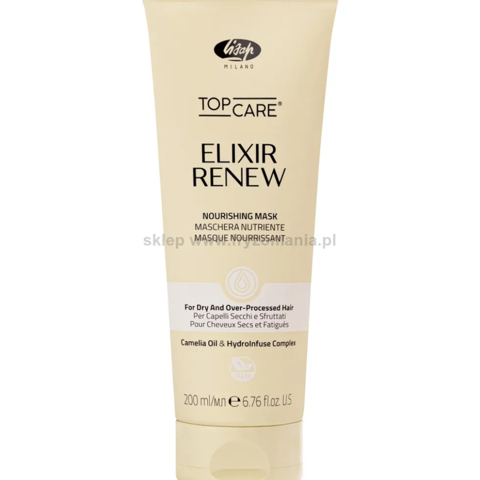 Lisap Top Care Elixir Renew Maska do włosów zniszczonych i suchych 200ml