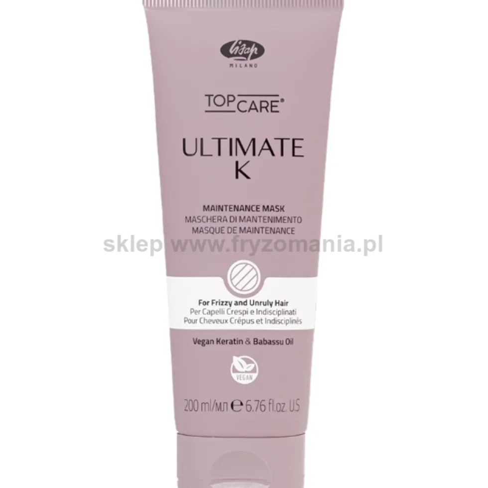 Lisap Top Care Ultimate K Maska wygładzająca włosy 200ml