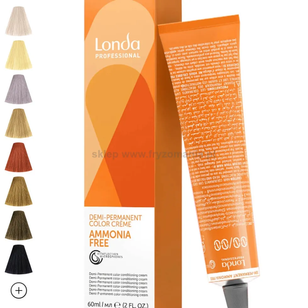 Londa Professional Ammonia Free Demi-Permanent Krem koloryzujący do włosów bez amoniaku 60ml