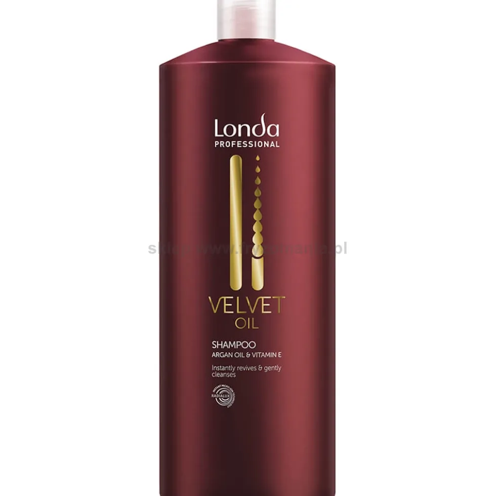 Londa Professional Velvet Oil Szampon do włosów z olejkiem arganowym, przywracający energię 1000ml