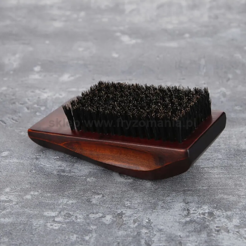 Lussoni Natural Beard Brush Square Kartacz do brody z włosiem dzika