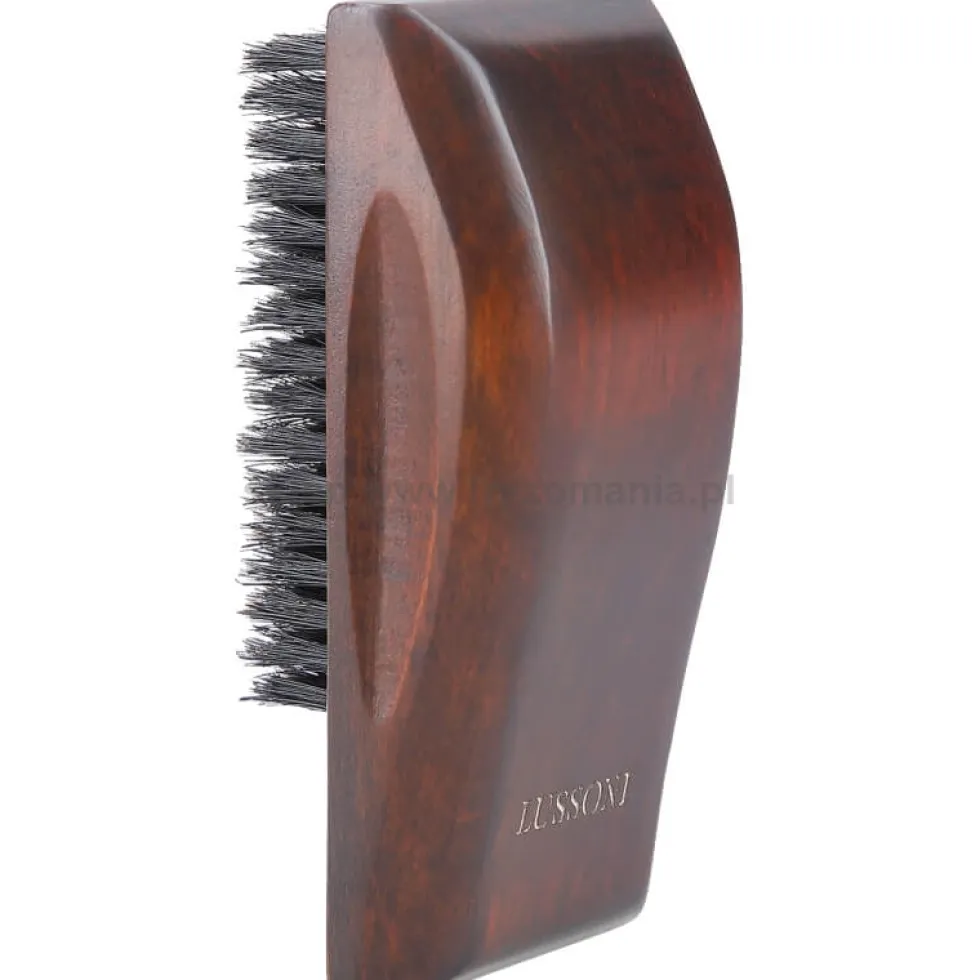 Lussoni Natural Beard Brush Zestaw 2x kartacz do brody z włosiem dzika