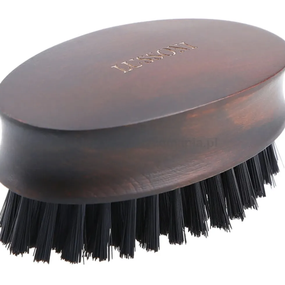 Lussoni Vegan Beard Brush Oval Kartacz do brody z wegańskim włosiem