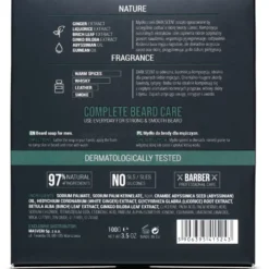 Masveri Dark Scent Beard Mydło w kostce do brody dla mężczyzn 100g
