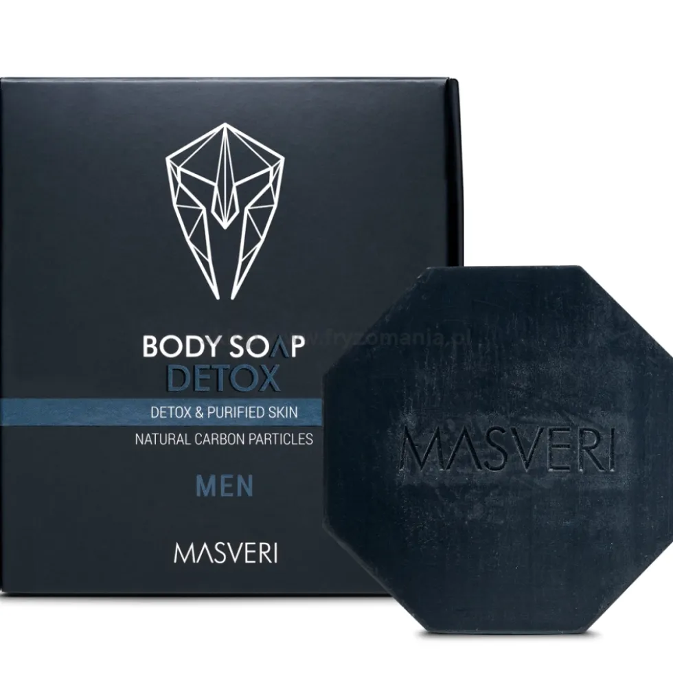 Masveri Detox Body Mydło w kostce do ciała dla mężczyzn 100g