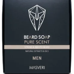 Masveri Pure Scent Beard Mydło w kostce do brody dla mężczyzn 100g