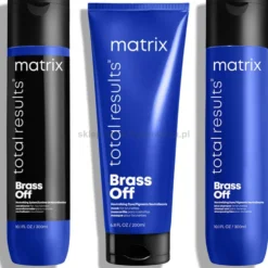Matrix Brass Off - zestaw ochładzający kolor włosów szampon i odżywka 2x 300ml i maska 200ml