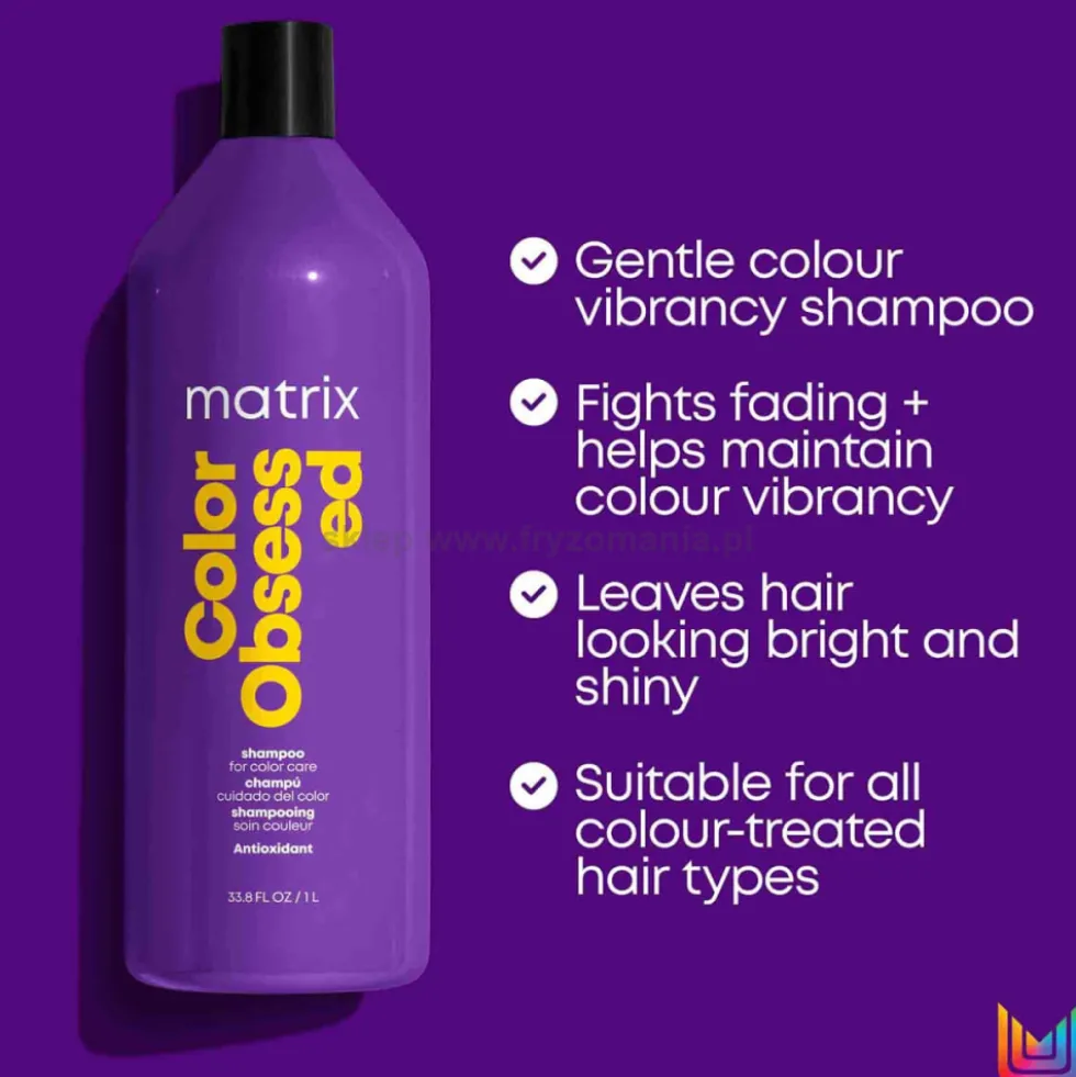Matrix Color Obsessed - zestaw pielęgnujący włosy farbowane, szampon 1000ml i odżywka 1000ml