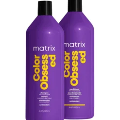 Matrix Color Obsessed - zestaw pielęgnujący włosy farbowane, szampon 1000ml i odżywka 1000ml