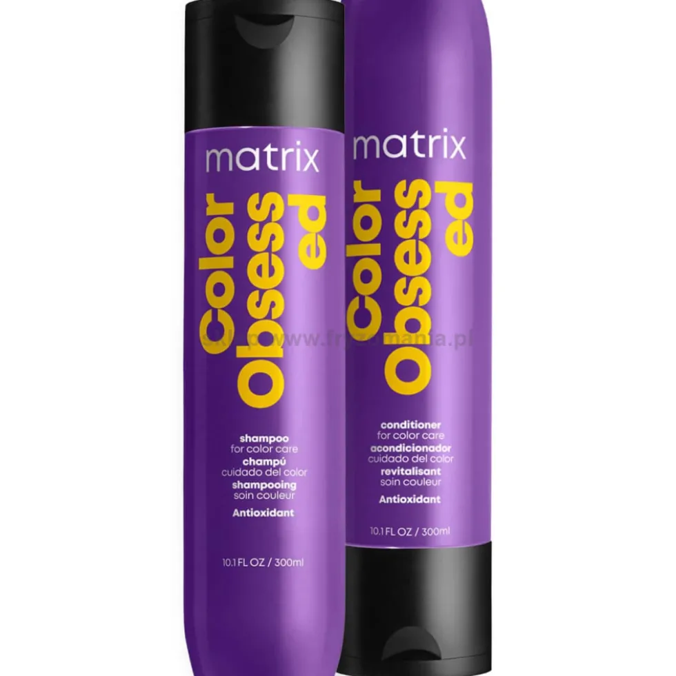 Matrix Color Obsessed - zestaw pielęgnujący włosy farbowane, szampon 300ml i odżywka 300ml