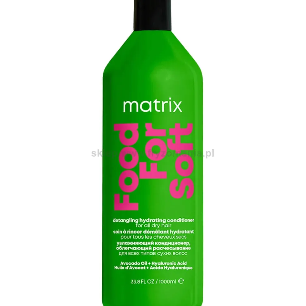 Matrix Food For Soft Odżywka nawilżająca do włosów suchych z kwasem hialuronowym 1000ml
