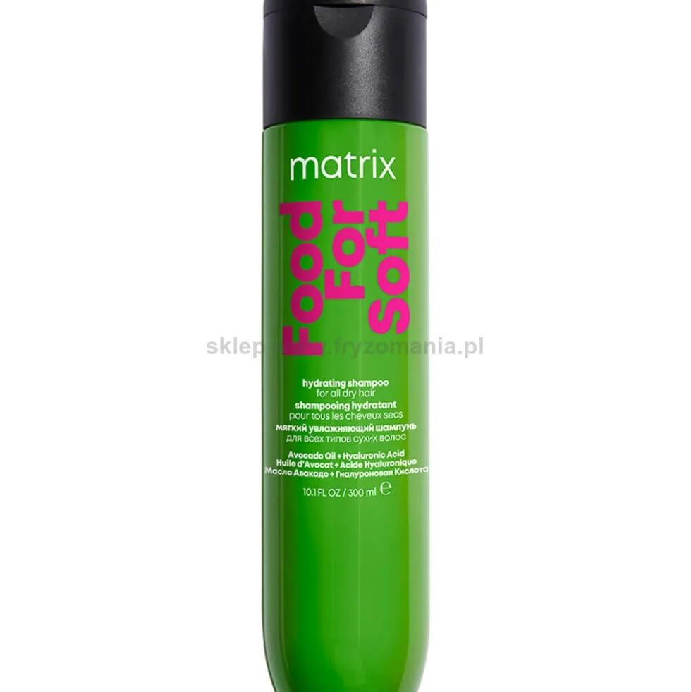 Matrix Food For Soft Szampon nawilżający do włosów suchych z kwasem hialuronowym 300ml