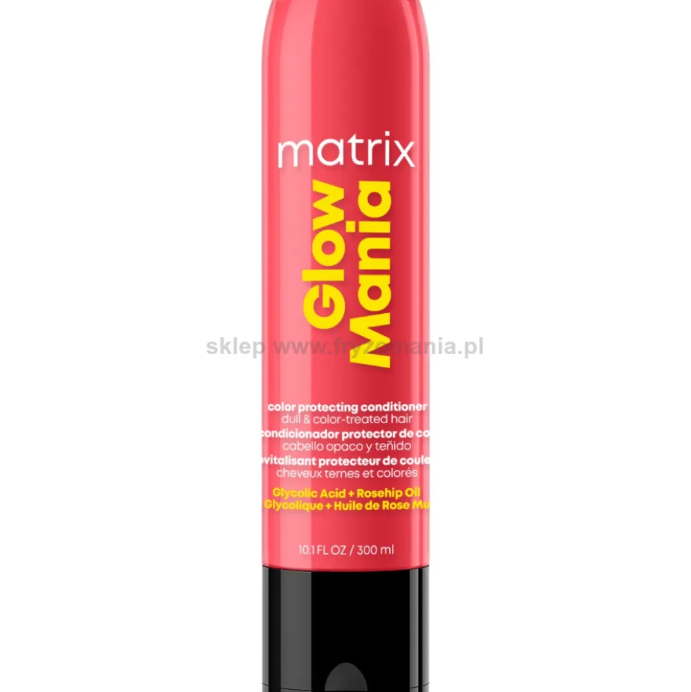 Matrix Glow Mania - zestaw upominkowy szampon, odżywka 2x300ml + prezent spray 45ml