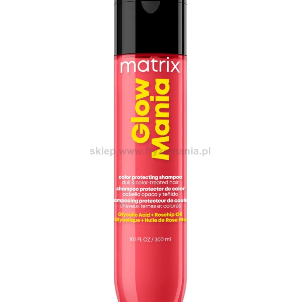 Matrix Glow Mania - zestaw upominkowy szampon, odżywka 2x300ml + prezent spray 45ml