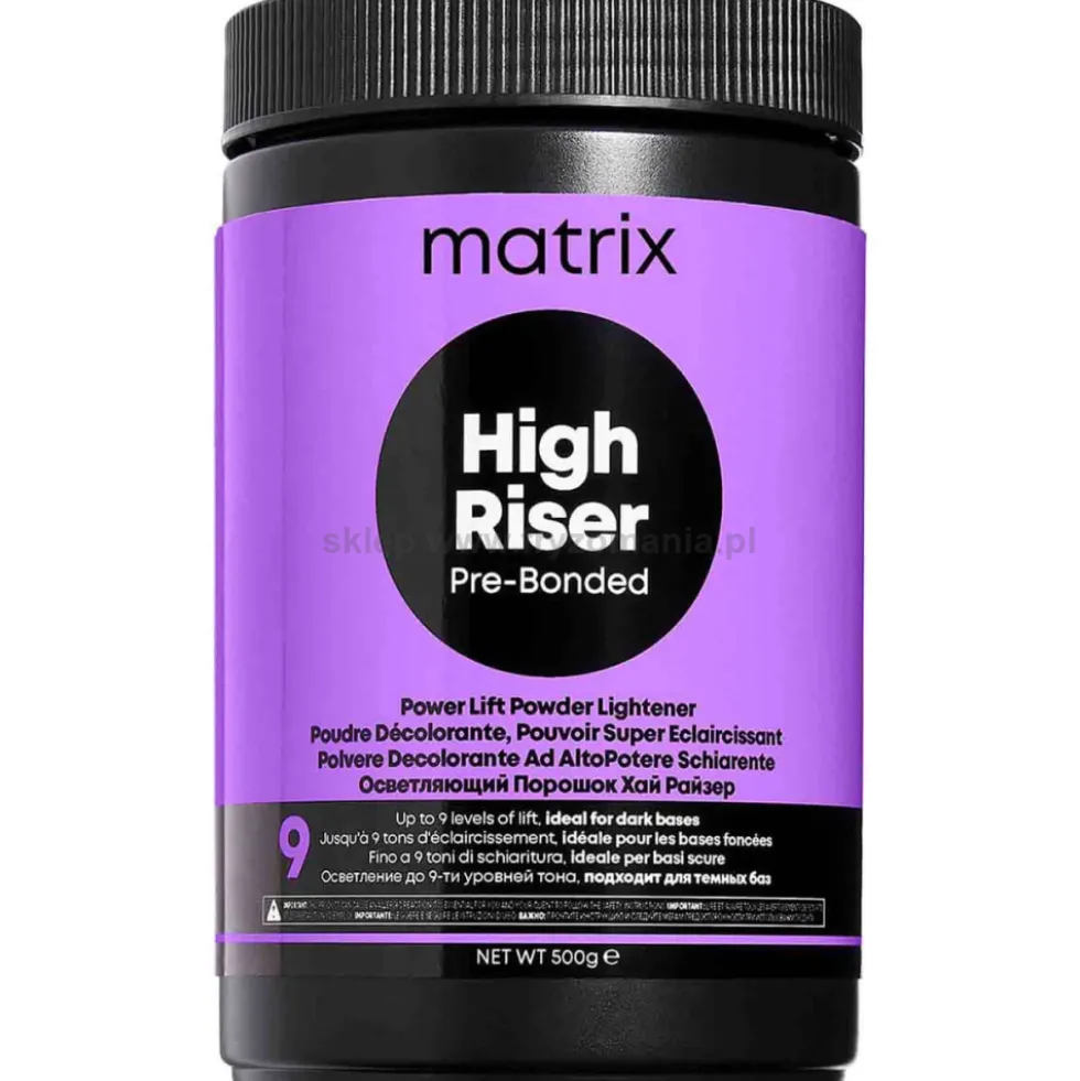 Matrix High Riser 9 Pre-bonded Rozjaśniacz do włosów do 9 tonów 500g