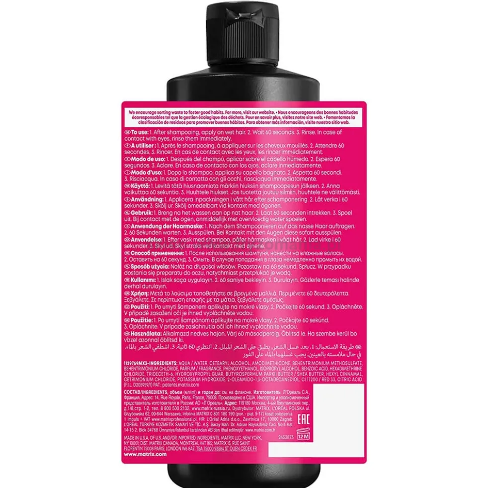 Matrix Miracle Creator, maska wielofunkcyjna do każdego rodzaju włosów 500ml