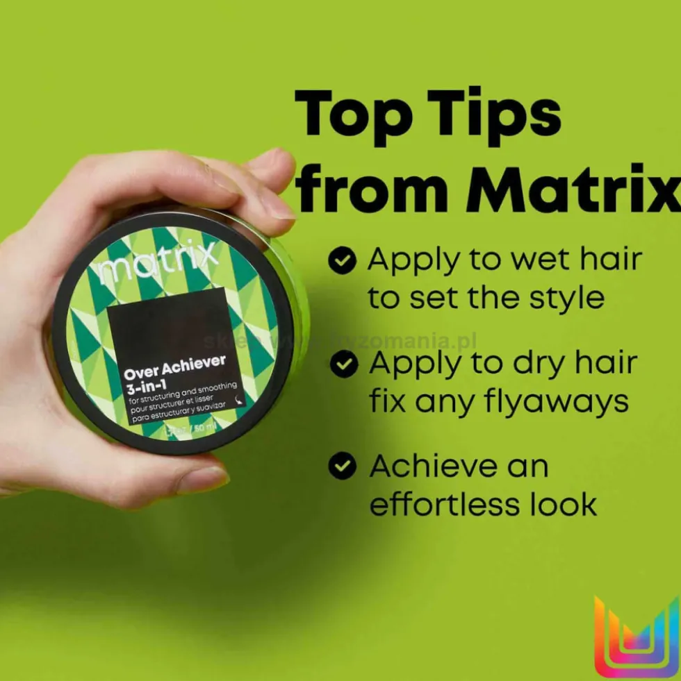 Matrix Over Achiever 3in1 Krem do stylizacji i wygładzania włosów 50ml