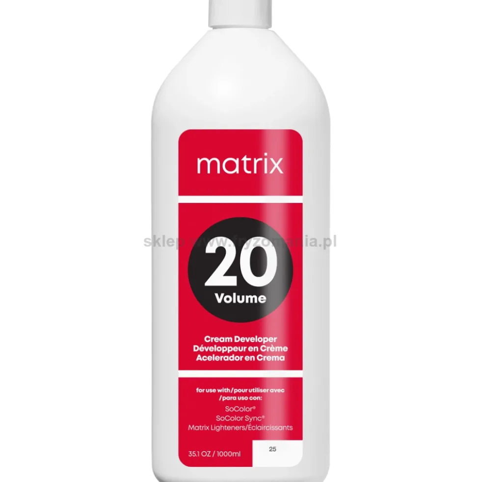 Matrix oxydant, aktywator 3, 6, 9 lub 12% 1000ml do koloryzacji Socolor