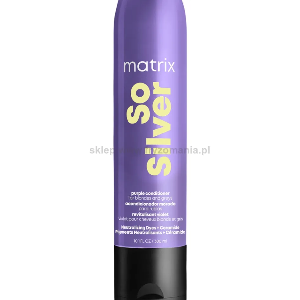 Matrix So Silver Odżywka do włosów blond, siwych i rozjaśnianych 300ml