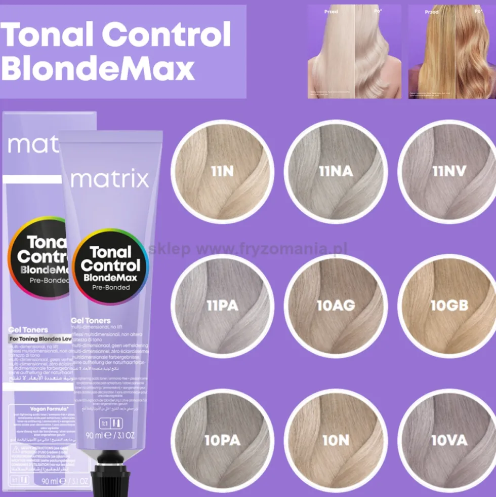 Matrix Tonal Control Pre-bonded Toner do włosów w żelu 90ml