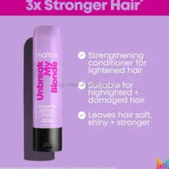 Matrix Unbreak My Blonde - zestaw wzmacniający do włosów rozjaśnianych, szampon 300ml i odżywka 300ml