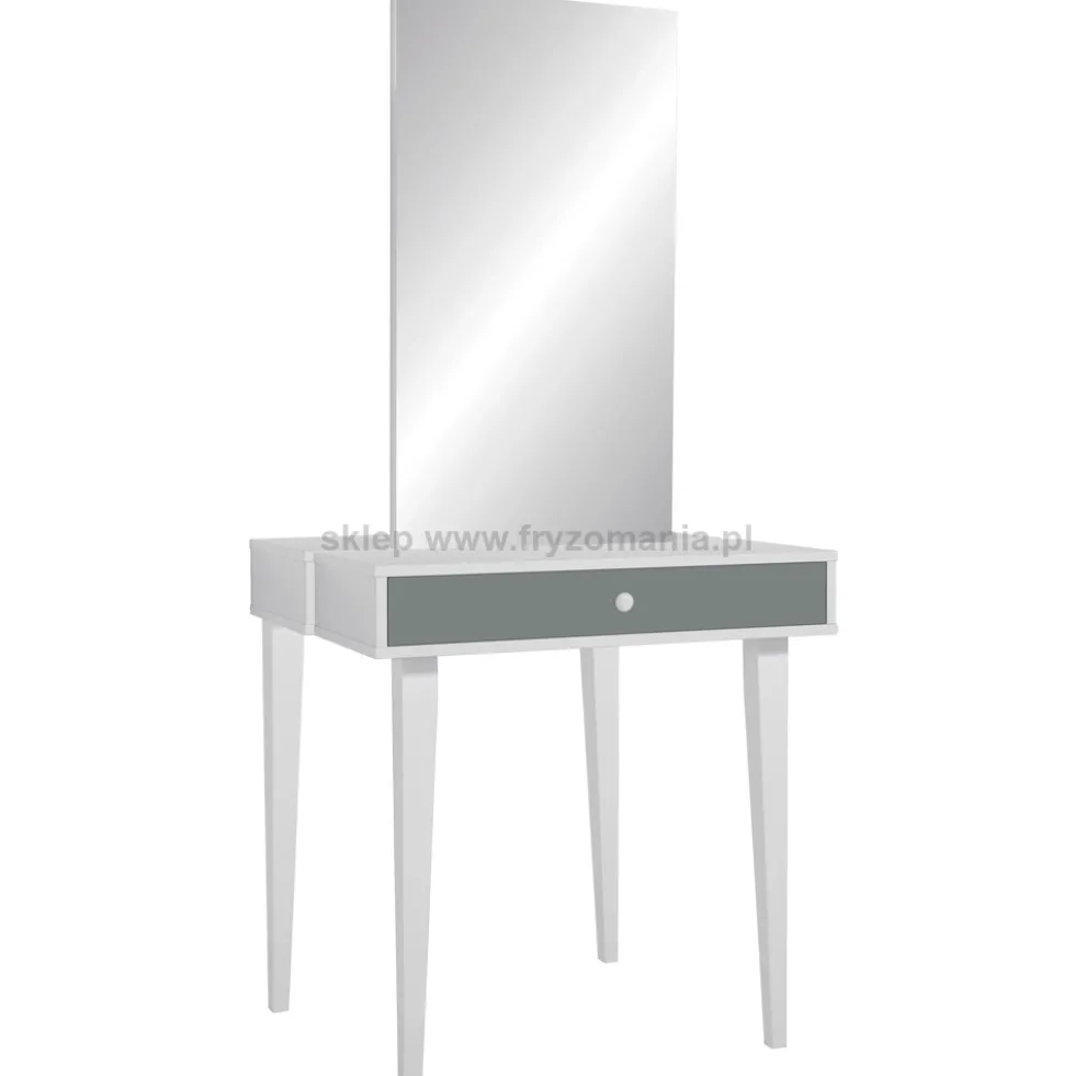Mila Linea II Central konsoleta fryzjerska dwustanowiskowa, płyta laminowana