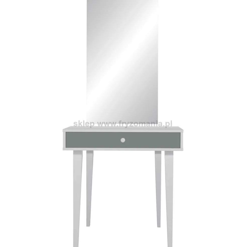 Mila Linea II Central konsoleta fryzjerska dwustanowiskowa, płyta laminowana