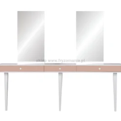 Mila Linea II konsoleta fryzjerska dwustanowiskowa, płyta laminowana