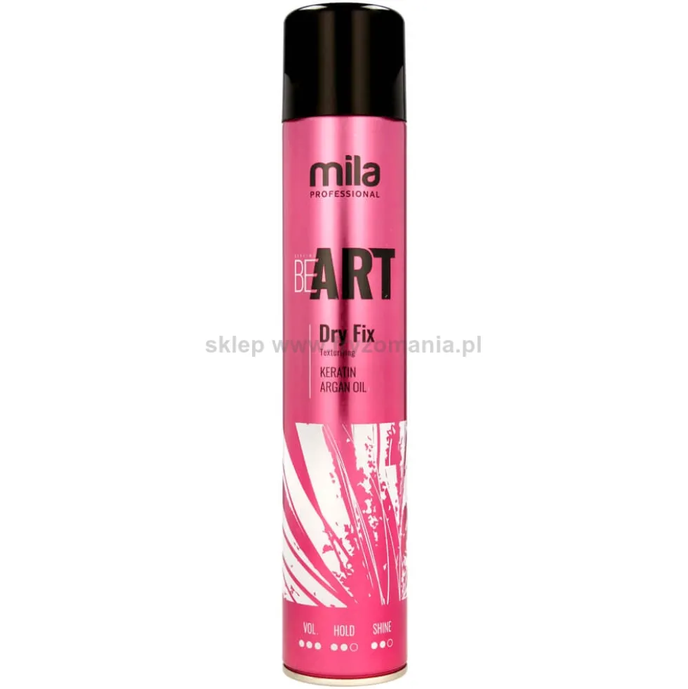 Mila Professional Be Art Dry Fix, suchy lakier teksturyzujący do włosów 500ml