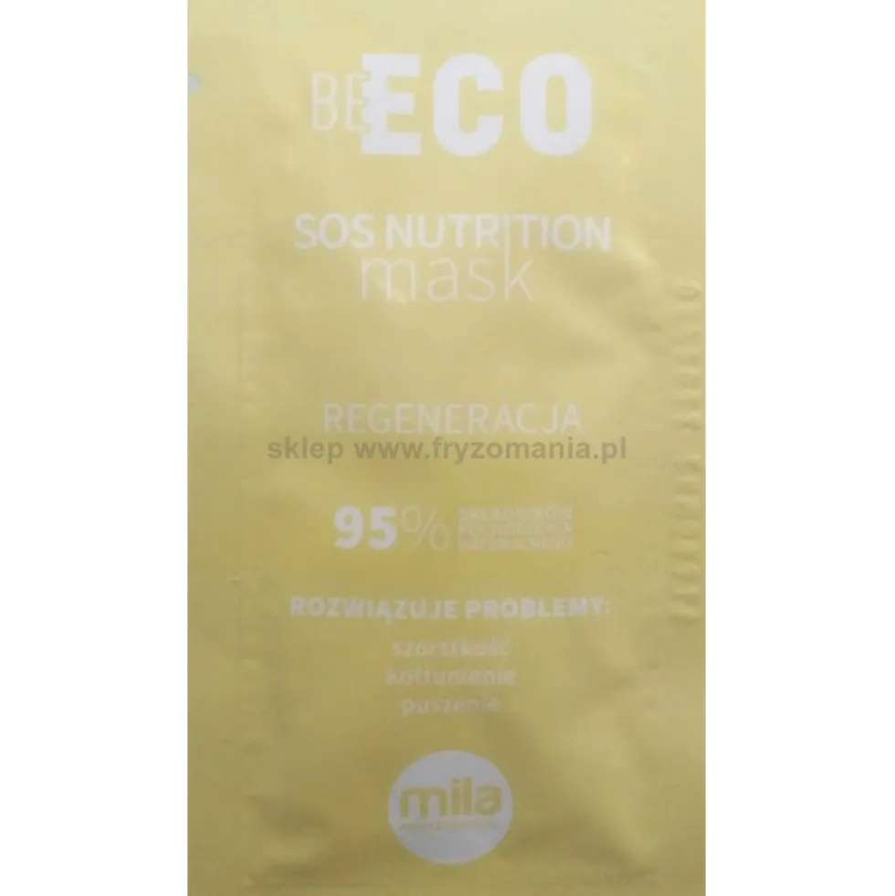 Mila Professional Be Eco SOS Nutrution, maska regenerująca do włosów, saszetka 10ml