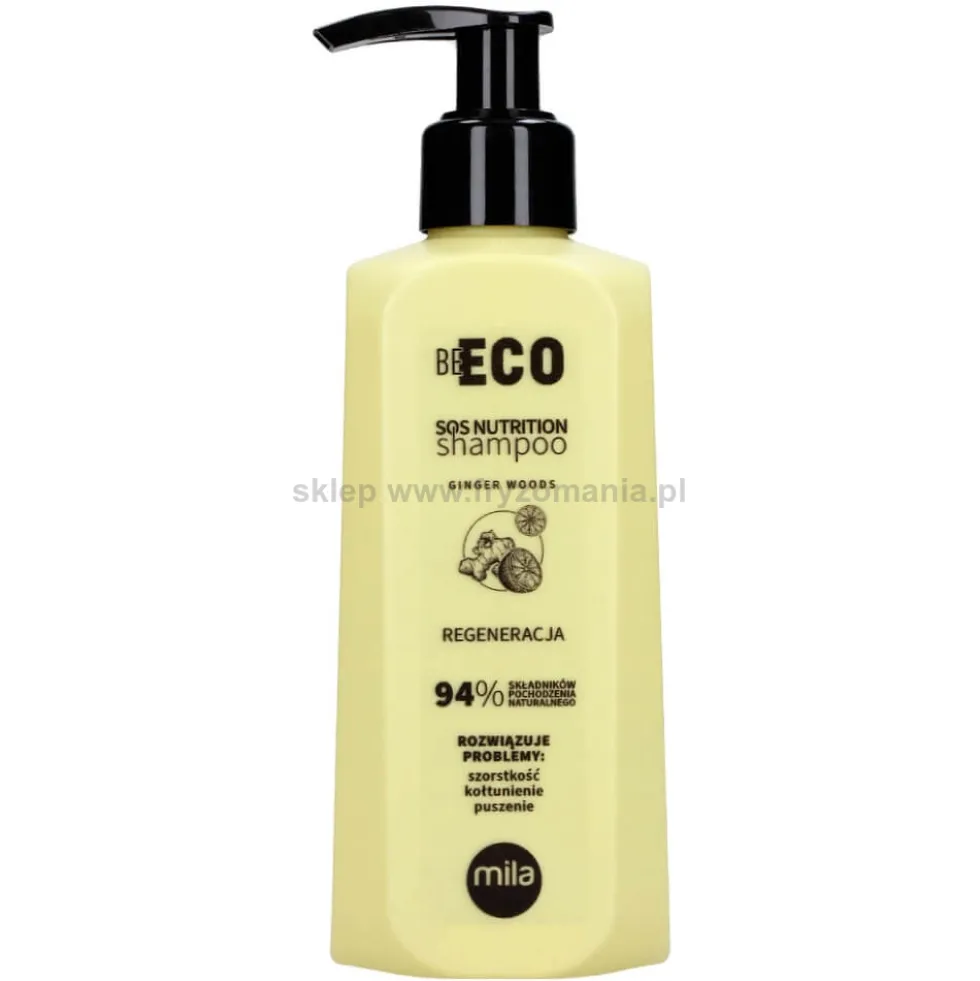 Mila Professional Be Eco SOS Nutrition, szampon regenerujący do włosów 250ml