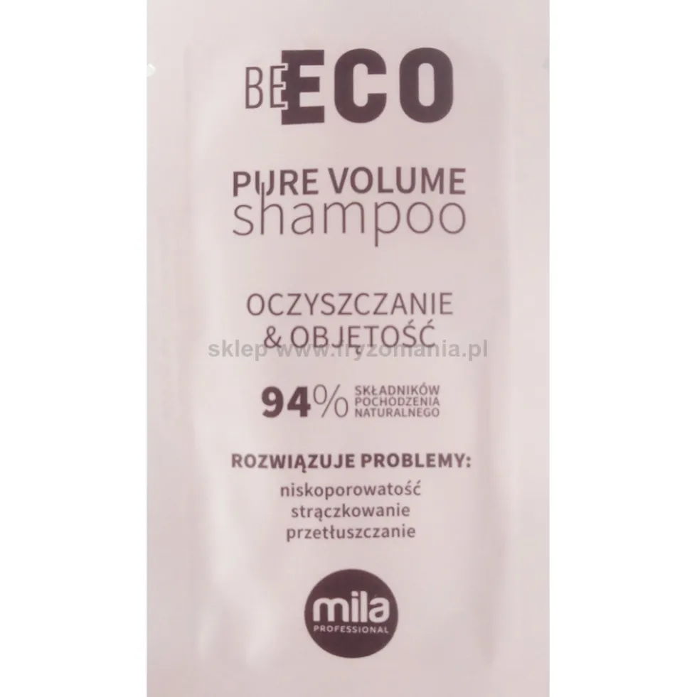 Mila Professional Pure Volume Szampon nadający objętość i oczyszczający włosy, saszetka 10ml