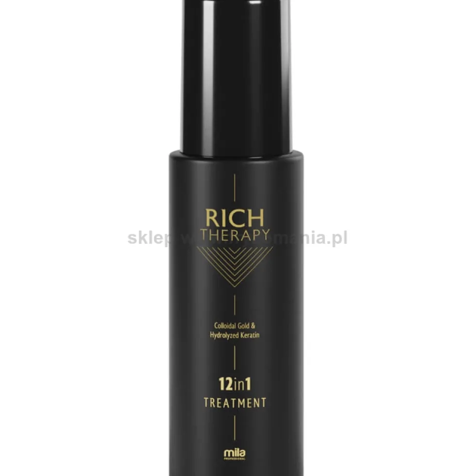 Mila Professional Rich Therapy 12in1 wielofunkcyjna odżywka w sprayu do włosów z keratyną i złotem koloidalnym 150ml