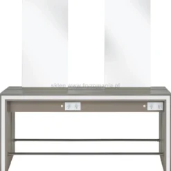 Mila Show IV Central konsoleta fryzjerska czterostanowiskowa, płyta laminowana