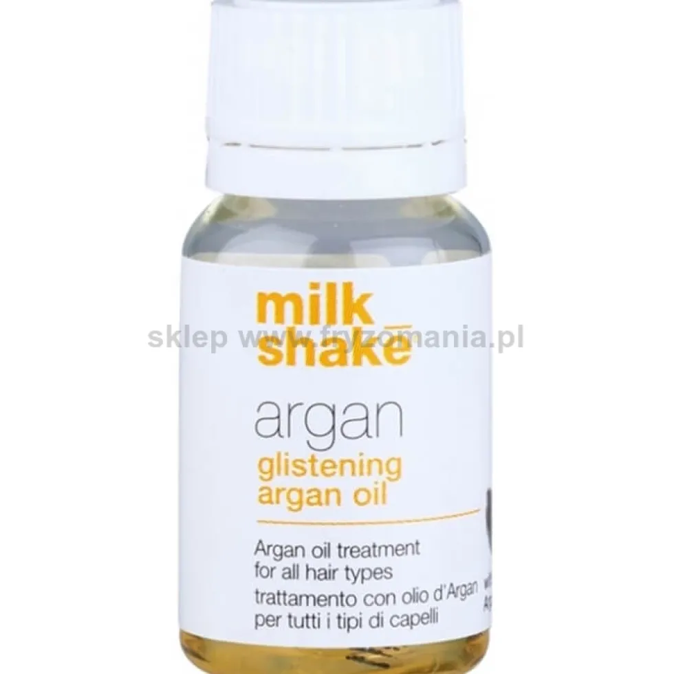 Milk Shake Argan Glistening Oil Olejek arganowy do włosów dodający blasku 10ml