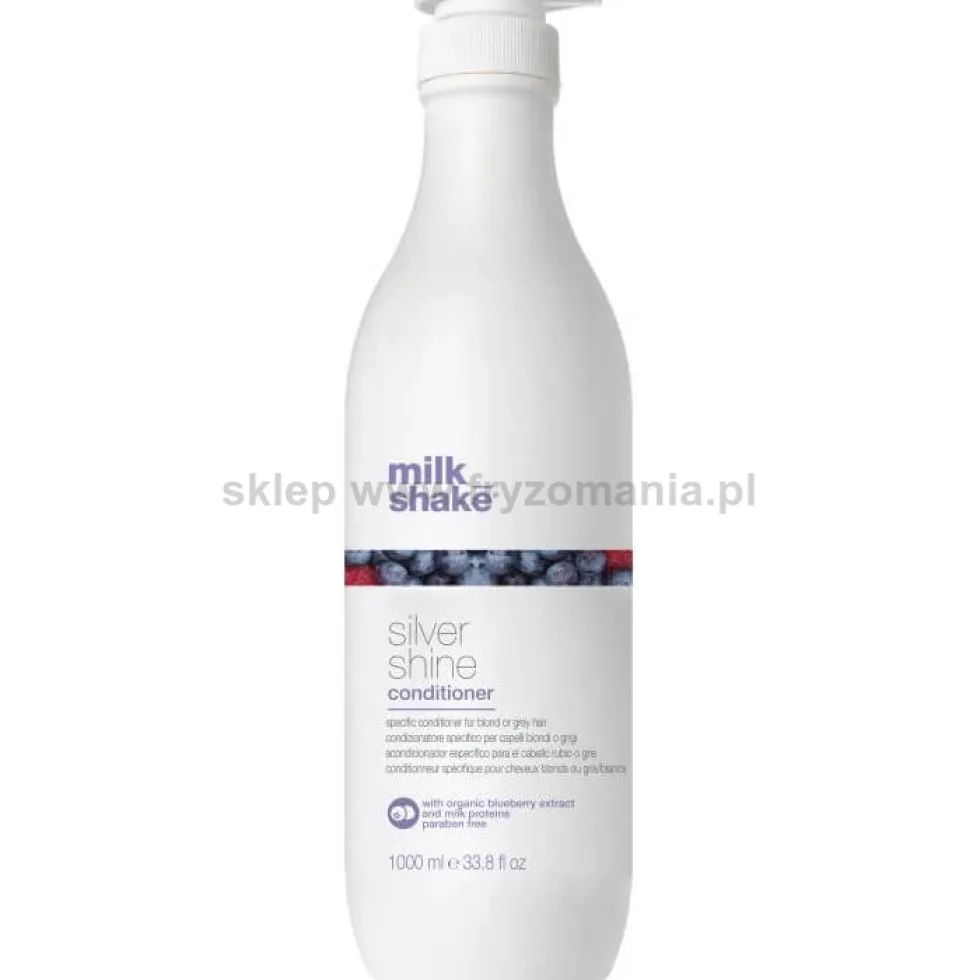 Milk Shake Silver Shine Odżywka do włosów blond i siwych neutralizująca żółte odcienie 1000ml