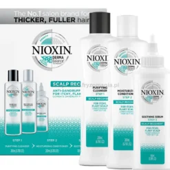 Nioxin Scalp Recovery zestaw przeciwłupieżowy szampon 200ml, odżywka 200ml, serum 100ml