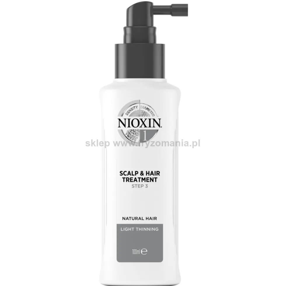 Nioxin System 1 kuracja zagęszczająca włosy naturalne przerzedzone 100ml