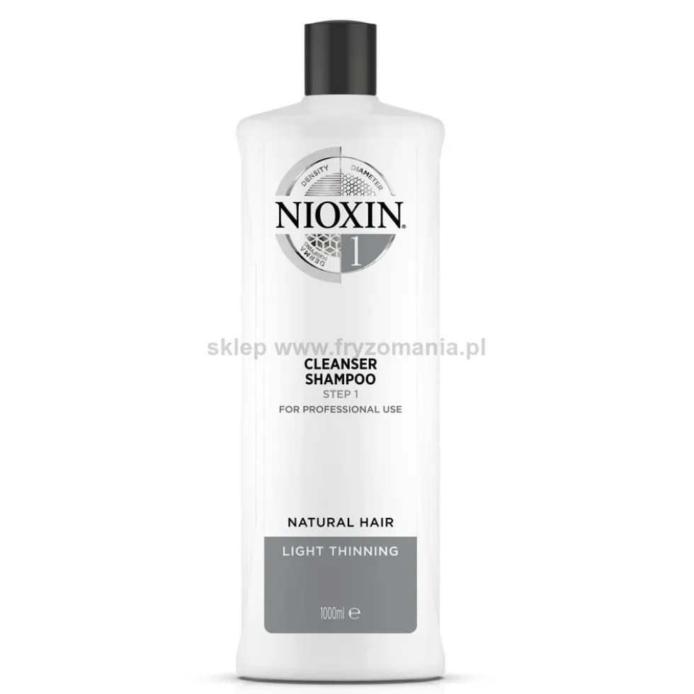 Nioxin System 2 Szampon do włosów naturalnych przeciw wypadaniu 1000ml