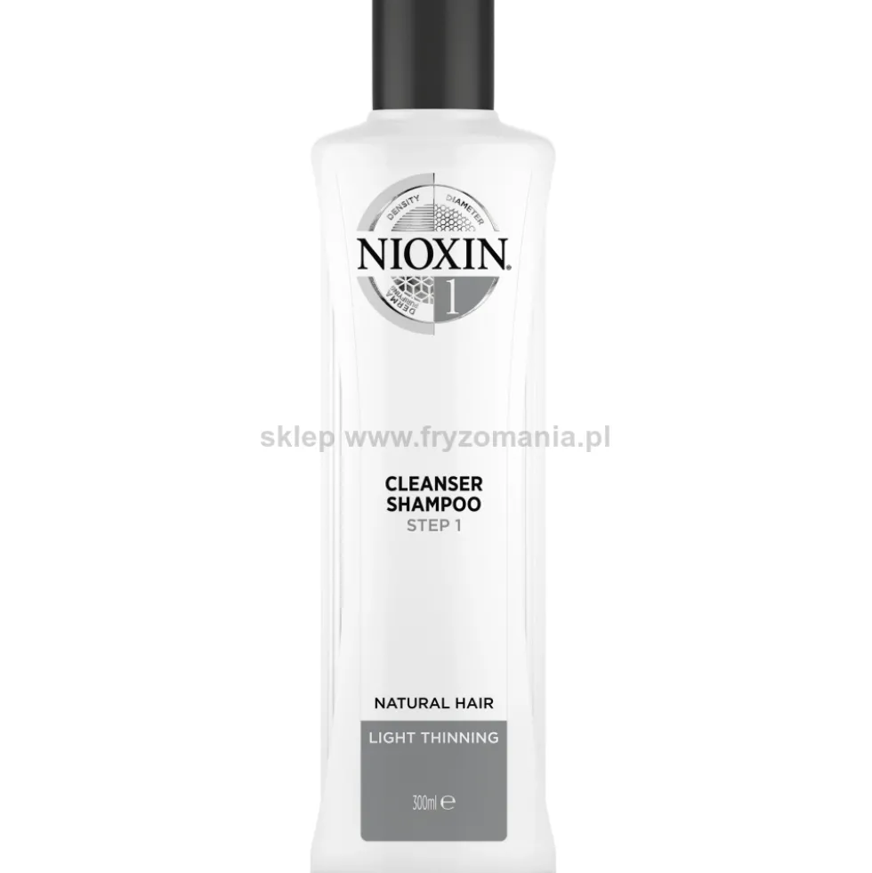 Nioxin System 1 szampon do włosów naturalnych przerzedzonych 300ml