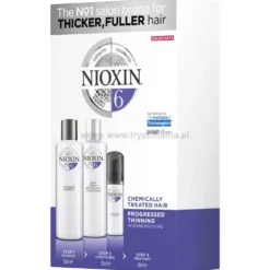 Nioxin System 6 zestaw do pielęgnacji włosów poddanych zabiegom chemicznym, szampon 150ml, odżywka 150ml, kuracja 50ml