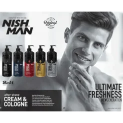 Nishman Cologne After Shave Invisible Touch 5 Balsam, woda kolońska po goleniu dla mężczyzn 400 ml