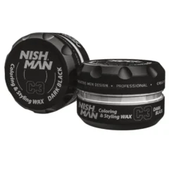 Nishman Coloring Wax Dark Black pomada koloryzująca włosy 100ml