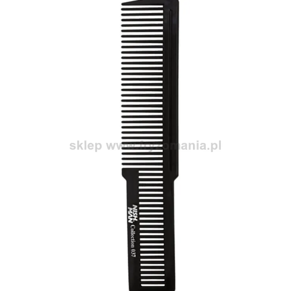 Nishman 037 Grzebień barberski do stylizacji i farbowania włosów