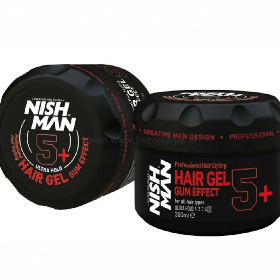 Nishman Gum Effect 5+ Ultramocny żel do włosów 300ml